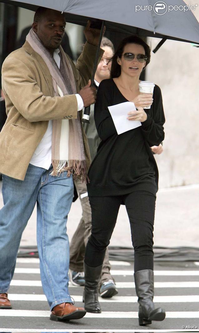 Kristin Davis quitte le tournage de Sex And The City 2, sur la 5th Avenue à New-York le 17 septembre 2009