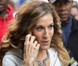 Sarah-Jessica Parker quitte le tournage de Sex And The City 2, sur la 5th Avenue à New-York le 17 septembre 2009
