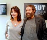 Tina Kieffer et Marek Halter pour le lancement de la campagne 1Goal - un but : l'éducation pour tous (Paris, 6 octobre 2009)