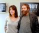 Tina Kieffer et Marek Halter pour le lancement de la campagne 1Goal - un but : l'éducation pour tous (Paris, 6 octobre 2009)