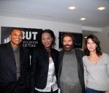 Benard Lama, Rama Yade, Marek Halter et Tina Kieffer pour le lancement de la campagne 1Goal - un but : l'éducation pour tous (Paris, 6 octobre 2009)