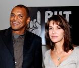 Bernard lama et Tina Kieffer pour le lancement de la campagne 1Goal - un but : l'éducation pour tous (Paris, 6 octobre 2009)