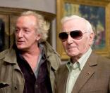 Didier Barbelivien et Charlez Aznavour lors de l'ouverture des 
