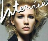 La belle January Jones en couverture de  Interview  ! 