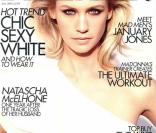 La belle January Jones en couverture de  Harper's Bazaar  ! 