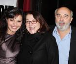 Saida Jawad, Josiane Balasko, Gérard Jugnot et Georges Aguilar lors de la première de Rose & Noir à Paris le 13 octobre 2009