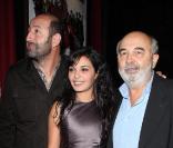 Kad Merad, Saida Jawad et Gérard Jugnot pour la première de Rose & Noir à Paris le 13 octobre 2009
