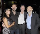 Saida Jawad, Kad Merad, Bernard Le Coq et Gérard Jugnot lors de la première de Rose & Noir à Paris le 13 octobre 2009