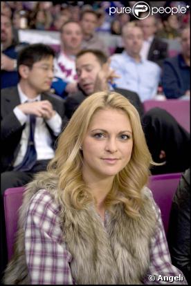 Madeleine de Suède au Madison Square Garden lors d'un match de hockey le 14 octobre 2009 