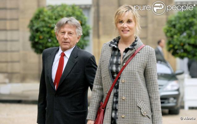 Roman Polanski et son épouse Emmanuelle Seigner en octobre 2007 à l'Elysée