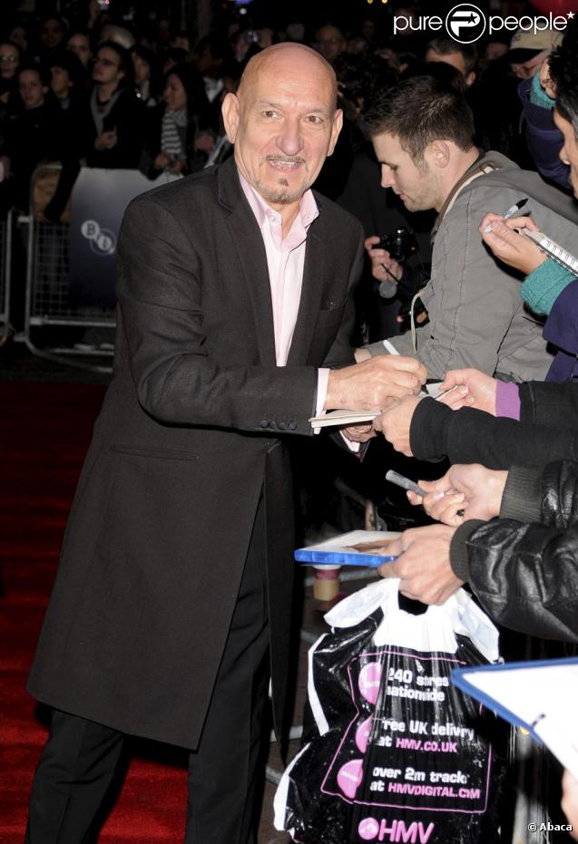 Ben Kingsley lors de la première à Londres du film A Single Man le 16 octobre 2009