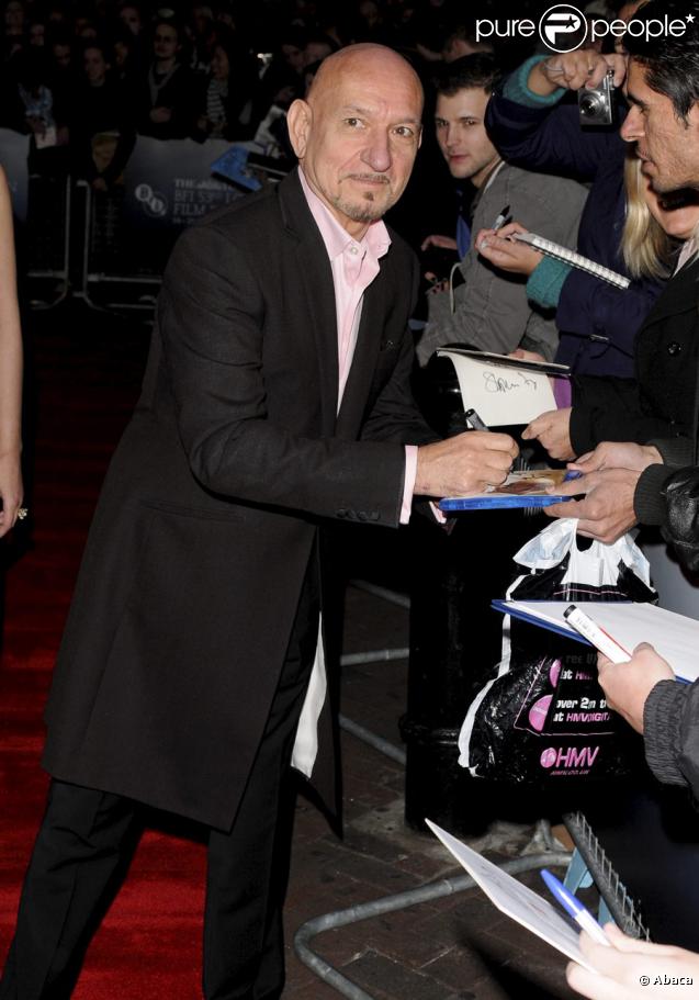 Ben Kingsley lors de la première à Londres du film A Single Man le 16 octobre 2009