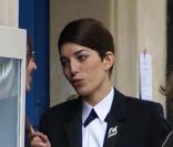 Lou Doillon sur le tournage de Gigola de Laure Charpentier à Paris le 18 octobre 2009