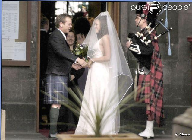 Kiefer Sutherland au mariage de Michelle 2004, Ecosse 