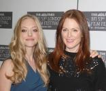 Julianne Moore et Amanda Seyfried lors du photocall du film Chloe durant le festival du film de Londres le 22 octobre 2009