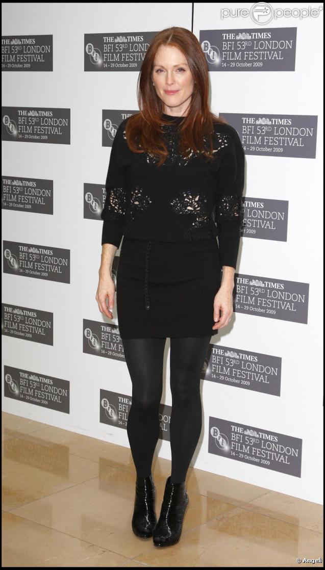 Julianne Moore lors du photocall du film Chloe durant le festival du film de Londres le 22 octobre 2009