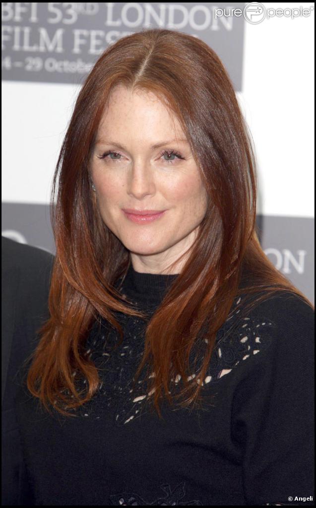 Julianne Moore lors du photocall du film Chloe durant le festival du film de Londres le 22 octobre 2009