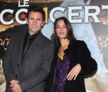 Bérénice Bejo et son compagnon Michel Hazanavicius lors de la projection en avant-première du film Le Concert. Théâtre du Châtelet, le 23/10/09