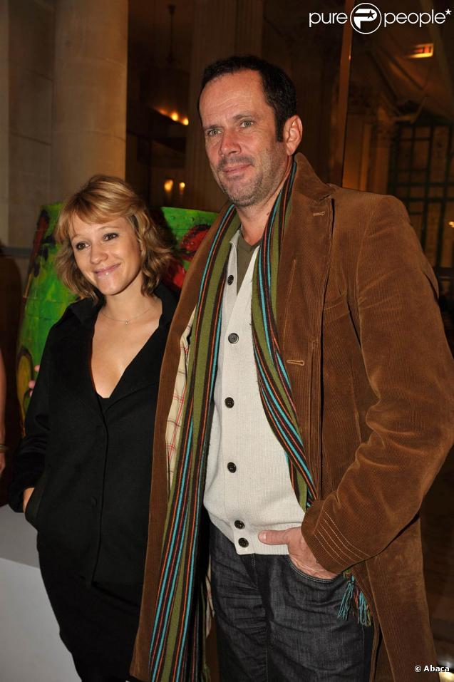 Christian Vadim et sa femme, à l'occasion de l'exposition des 