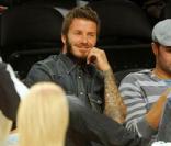 David Beckham lors du match de NBA Los Angeles Lakers - Los Angeles Clippers, dans la salle du Staples Center, à Los Angeles, le 27 octobre 2009.