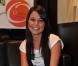 Sabrina, interviewée sur Hit &amp; Sport par Laurent Argelier, hier.