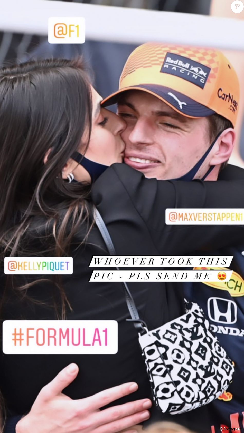 Max Verstappen Avec Sa Compagne Kelly Piquet Bisous Passionn S Pour F Ter Sa Victoire Monaco