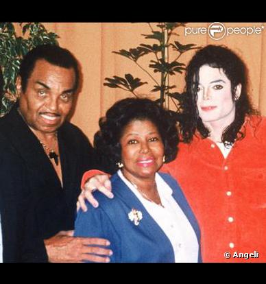 Michael Jackson et ses parents Katherine et Joe