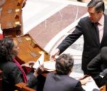 Rama Yade et François Fillon à l'assemblée nationale (10 novembre 2009)