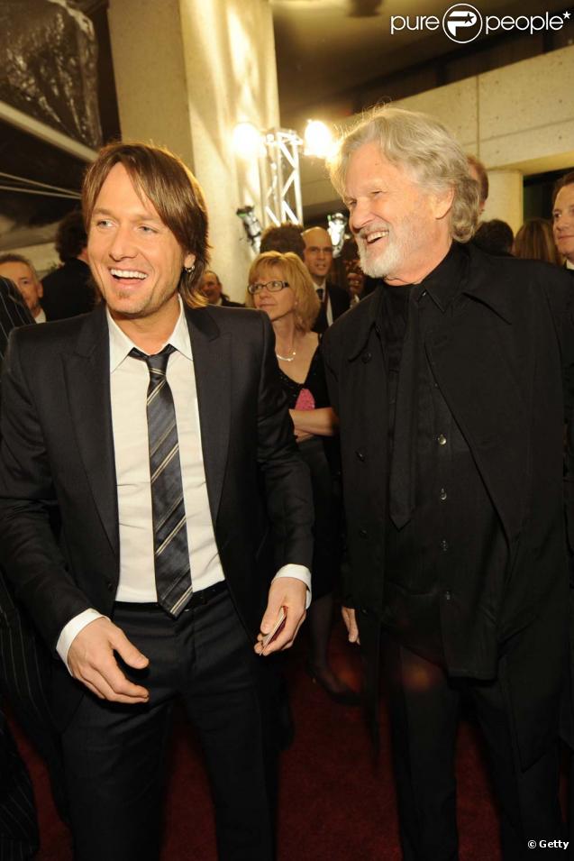 Keith Urban et Kris Kristofferson à la 57e cérémonie des BMI Country Awards, à Nashville le 10 novembre 2009.