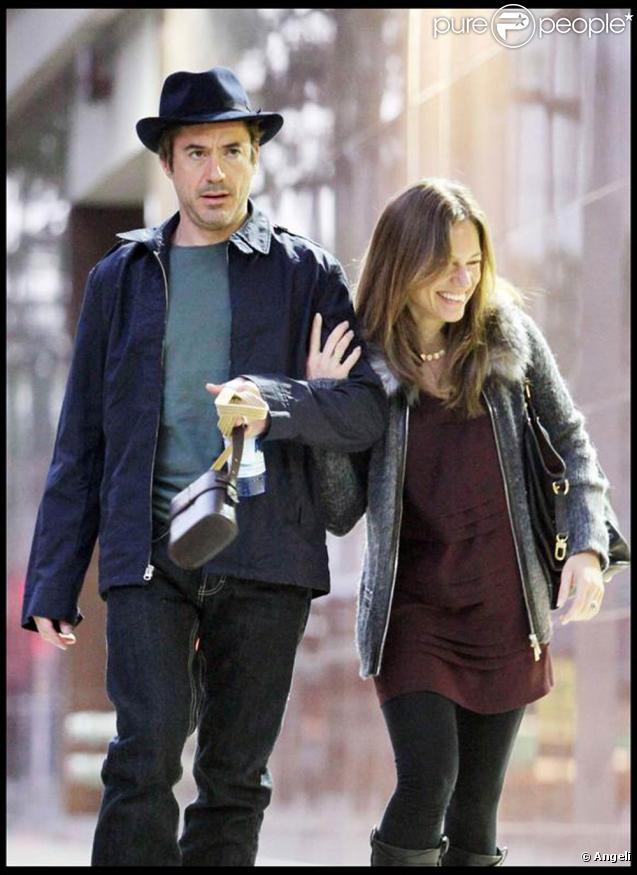 Robert Downey Jr. et sa femme Susan Levin, à Beverly Hills, le 7 novembre 2009.