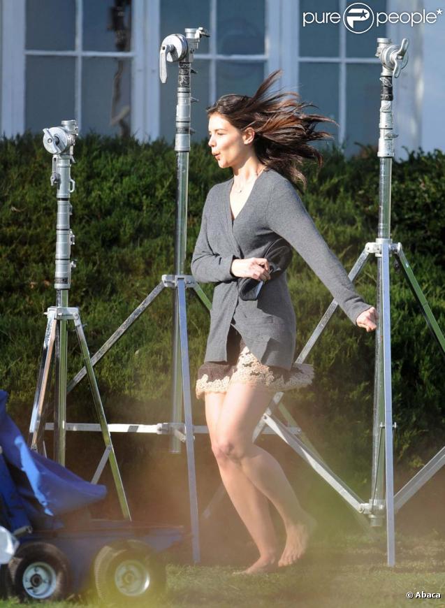 Kaite Holmes sur le tournage de  The Romantics , le 16 novembre 2009 !