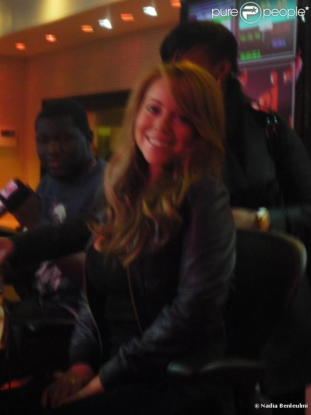 Mariah Carey chez NRJ, le 17 novembre 2009 à Paris