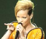 Rihanna lors de son concert sur le paquebot Oasis of the Seas le 19/11/09