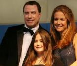 John Travolta, Kelly  Preston et leur fille Ella Bleu à Ocala City