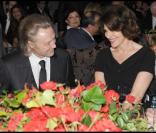 Christopher Walken et Fanny Ardant lors de la soirée Dior au palace Es Saadi durant le festival du film de Marrakech le 5 décembre 2009