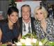 Hoda Roche, Jean-Claude Darmon et Clotilde Courau lors de la soirée Dior au palace Es Saadi durant le festival du film de Marrakech le 5 décembre 2009