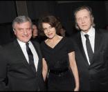 Sidney Toledano, Fanny Ardant et Christopher Walken lors de la soirée Dior au palace Es Saadi durant le festival du film de Marrakech le 5 décembre 2009