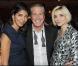 Hoda Roche, Jean-Claude Darmon et Clotilde Courau lors de la soirée Dior au palace Es Saadi durant le festival du film de Marrakech le 5 décembre 2009