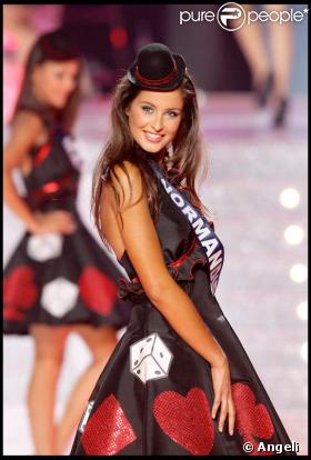 Malika Ménard le soir de l'élection de Miss France 2010.