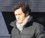Penn Badgley sur le tournage de Gossip Girl à New York, le 8 décembre 2009