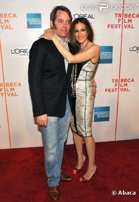 Matthew Broderick et Sarah Jessica Parker lors du festival de Tribeca à New York
