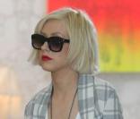 Christina Aguilera fait du shopping chez Salitine à West hollywood le 29 décembre 2009