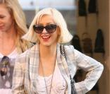 Christina Aguilera fait du shopping chez Salitine à West hollywood le 29 décembre 2009