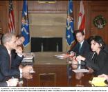 Rachida Dati le 8 décembre à Washington avec le ministre de la justice américaine Eric Holder