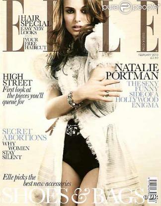 Natalie Portman en couverture du magazine Elle UK