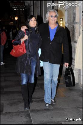 Flavio Briatore et sa femme Elisabetta Gregoraci