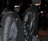 Madonna et Jesus Luz en mode Dark Vador à New York, le 6 janvier 2010