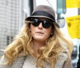 Blake Lively sur le tournage de Gossip Girl à New York le 8 janvier 2010