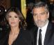 George Clooney et la belle Elisabetta Canalis, à l'occasion du gala de la National Board of Review of Motion Pictures Awards, qui s'est tenu au Cipriani de New York, le 12 janvier 2010.