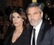 George Clooney et la belle Elisabetta Canalis, à l'occasion du gala de la National Board of Review of Motion Pictures Awards, qui s'est tenu au Cipriani de New York, le 12 janvier 2010.